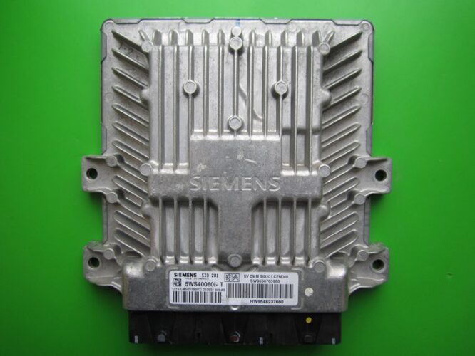 ECU Engine Control Unit Peugeot 607 2.7HDI 9658763980 5WS40060I-T SID201-0
