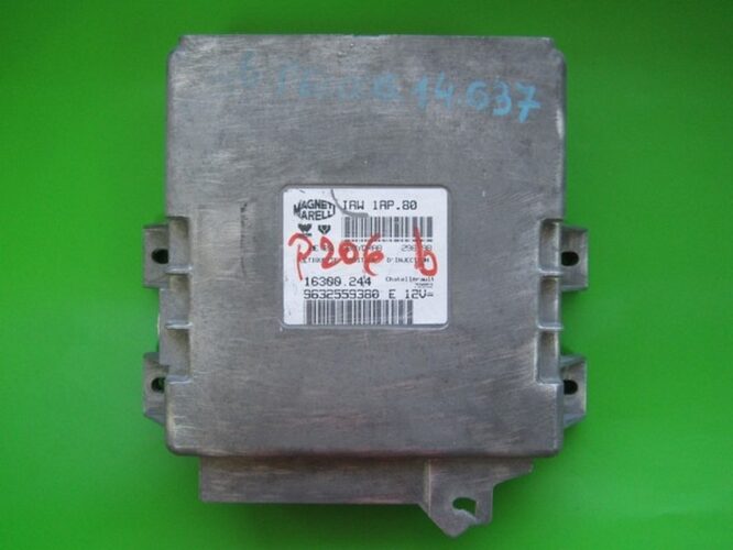 ECU Engine Control Unit Peugeot 206 1.1 9632559380 IAW 1AP.80-0