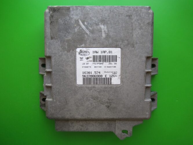 ECU Engine Control Unit Peugeot 206 1.4 9637086980 IAW 1AP.81-0