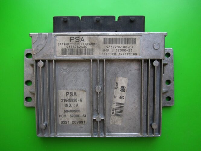 ECU Engine Control Unit Peugeot 206 1.4 9643782480 21645920 S2000-23-0