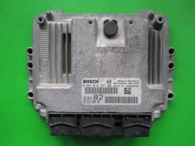 ECU Engine Control Unit Peugeot 206 1.4HDI 9651399080 0281010707 EDC16C3 8HX-0