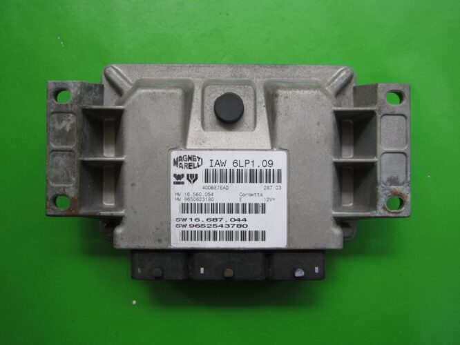 ECU Engine Control Unit Peugeot 206 2.0 9652543780 9650623180 6LP1.09-0