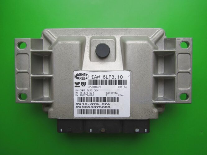 ECU Engine Control Unit Peugeot 407 2.2 9656375680 IAW 6LP3.10-0
