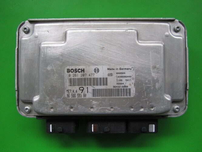 ECU Engine Control Unit Peugeot 206 1.6 9656659380 0261207477 ME7.4.4-0