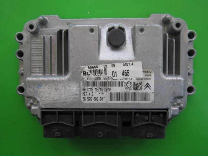 ECU Engine Control Unit Peugeot 1007 1.6 9656700680 0261208904 ME7.4.5-0