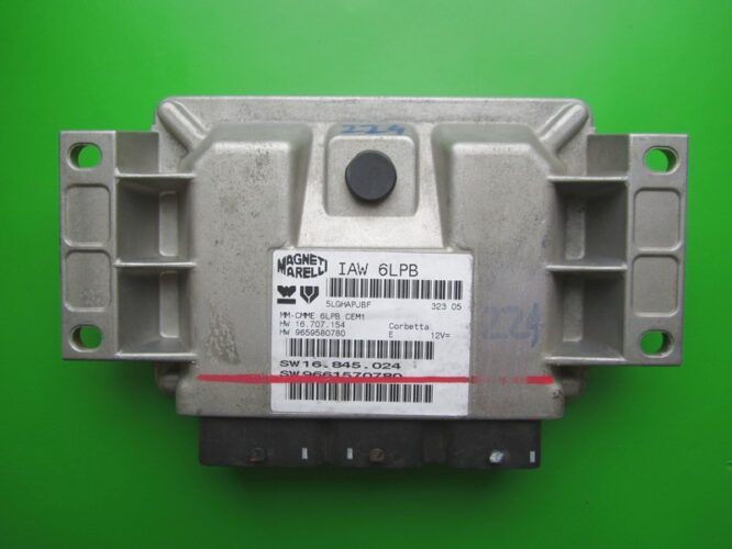 ECU Engine Control Unit Peugeot 407 1.8 9661570780 IAW 6LPB-0