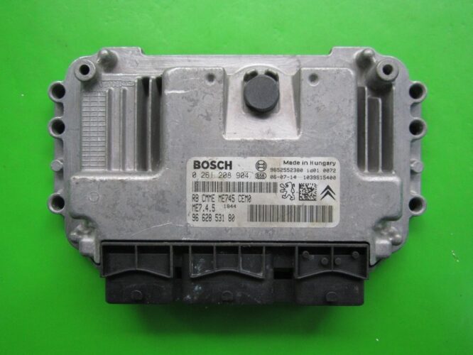 ECU Engine Control Unit Peugeot 1007 1.6 9662853180 0261208904 ME7.4.5-0