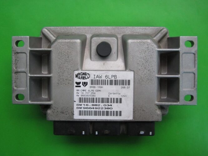 ECU Engine Control Unit Peugeot 407 1.8 9664922380 IAW 6LPB-0