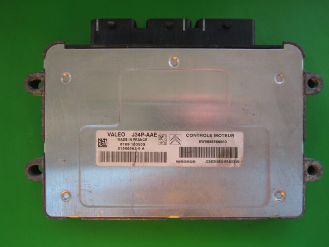 ECU Engine Control Unit Peugeot 206 1.4 9665666980 J34P-AAE-0