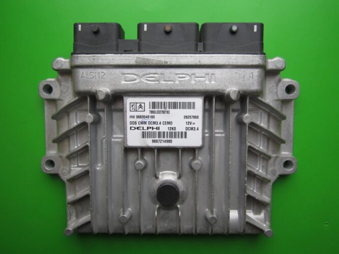 ECU Engine Control Unit Citroen C5 2.0HDI 9667214980 28257860 DCM3.4-0