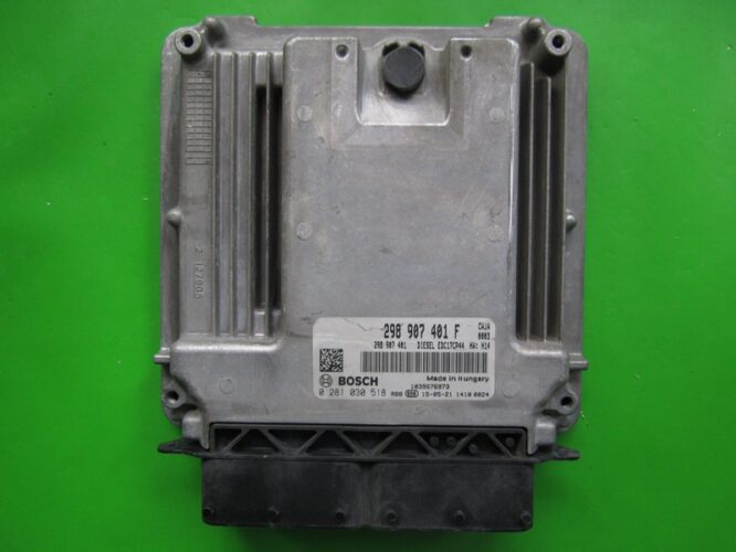 ECU Engine Control Unit aPorsche Panamera 3.0TDI 298907401F 0281030518-0