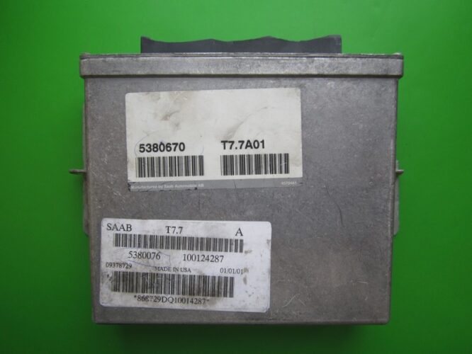 ECU Engine Control Unit Saab 9-5 2.3 5380670 T7.7A01-0