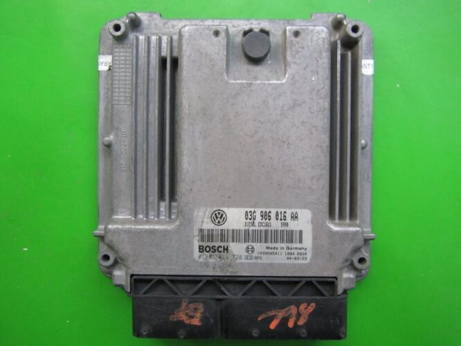 ECU Engine Control Unit Seat Altea 2.0TDI 03G906016AA 0281011728 EDC16U1-0