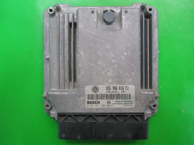 ECU Engine Control Unit Seat Altea 2.0TDI 03G906016FJ 0281011908 EDC16U1-0