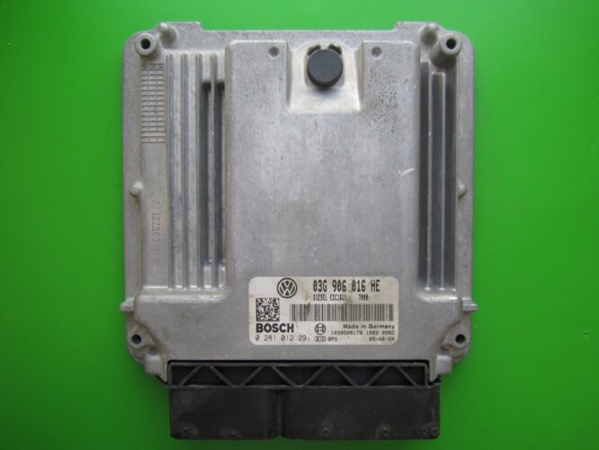 ECU Engine Control Unit Seat Altea 2.0TDI 03G906016HE 0281012291 EDC16U1-0