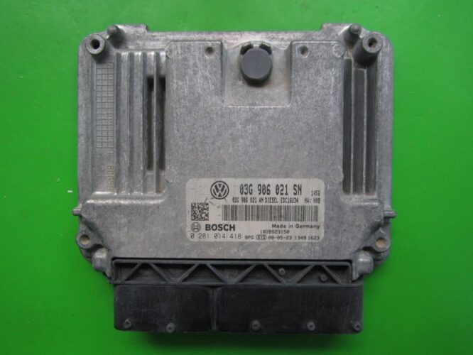 ECU Engine Control Unit Seat Altea 2.0TDI 03G906021SN 0281014418 EDC16U34-0