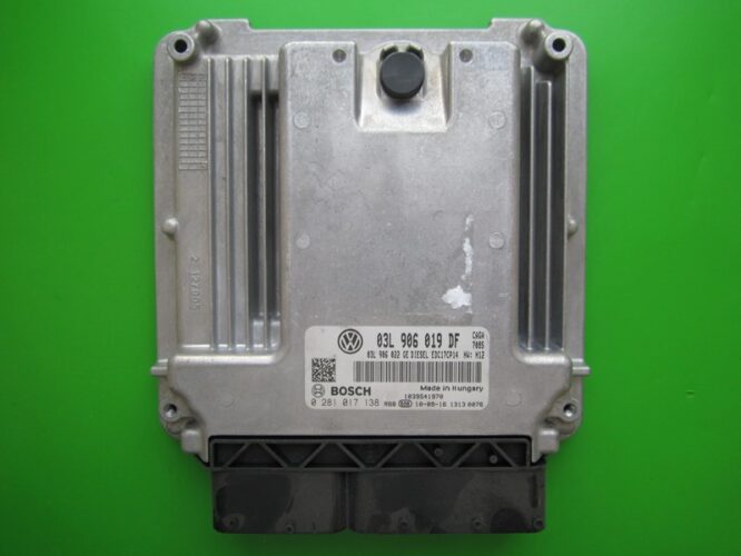 ECU Engine Control Unit Seat Exeo 2.0TDI 03L906019DF 0281017138 EDC17CP14-0