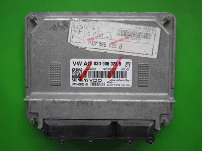 ECU Engine Control Unit Skoda Fabia 1.2 03D906023B 5WP40800 SIMOS 9.1-0