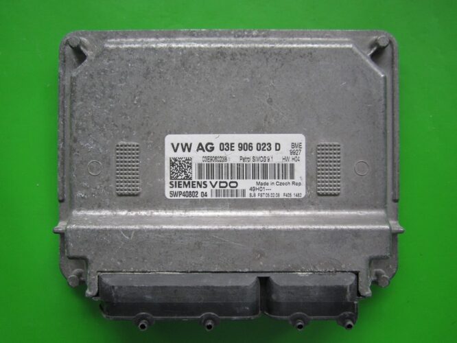 ECU Engine Control Unit Skoda Fabia 1.2 03E906023D 5WP40802 SIMOS 9.1-0