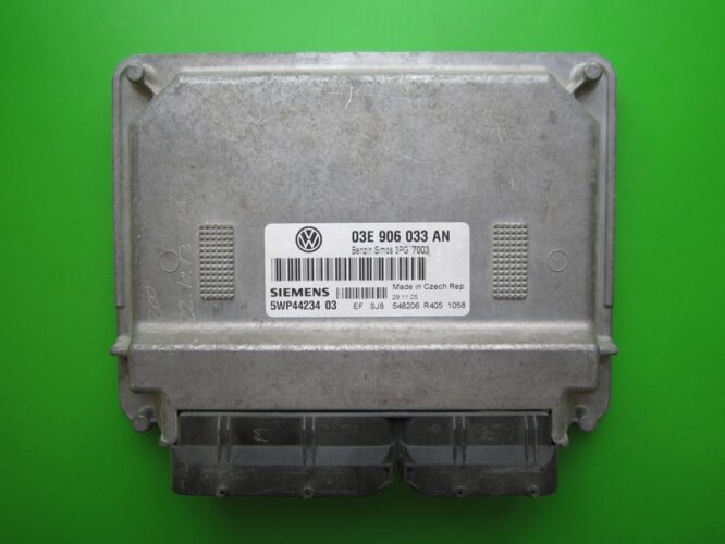 ECU Engine Control Unit Skoda Fabia 1.2 03E906033AN 5WP44234 SIMOS 3PG-0