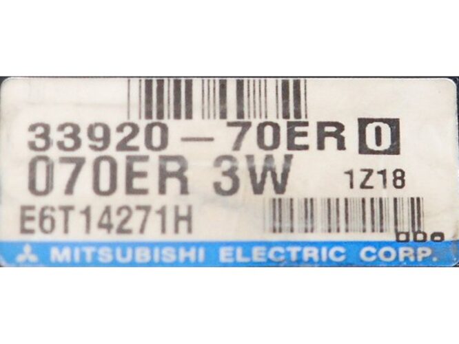 ECU Engine Control Unit Suzuki Vitara 1.6 33920-70ER-0