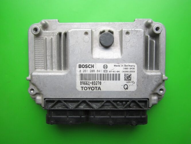 ECU Engine Control Unit Toyota Yaris 1.0 89661-0D270 0261208841 ME7.9.51-0