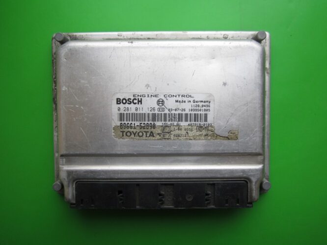 ECU Engine Control Unit Toyota Yaris 1.4D4D 89661-52890 0281011126 EDC15C9-0