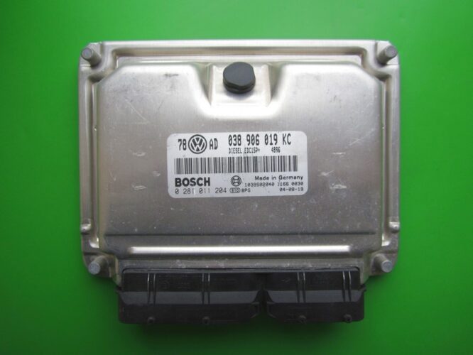 ECU Engine Control Unit VW Passat 1.9TDI 038906019KC 0281011204 EDC15P+-0