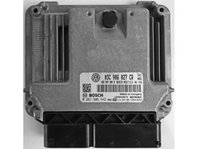 ECU Engine Control Unit VW Touran 1.4 03C906027CR 0261S06642 MED17.5.5-0