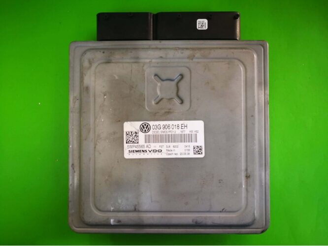 ECU Engine Control Unit VW Touran 2.0TDI 03G906018EH 5WP45565 SIMOS PPD1.2 BMN-0