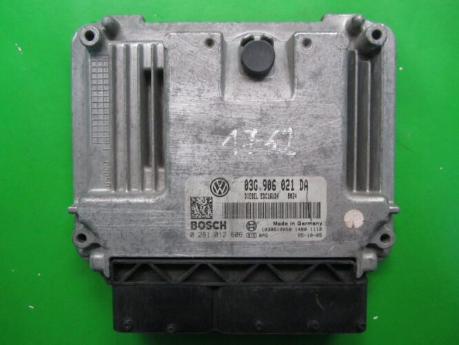 ECU Engine Control Unit Seat Altea 1.9TDI 03G906021DA 0281012606 EDC16U34-0