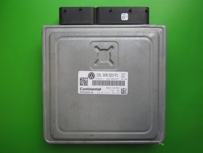 ECU Engine Control Unit VW Touran 1.6TDI 03L906023PJ 5WP42943 SIMOS PCR2.1 CAYC-0