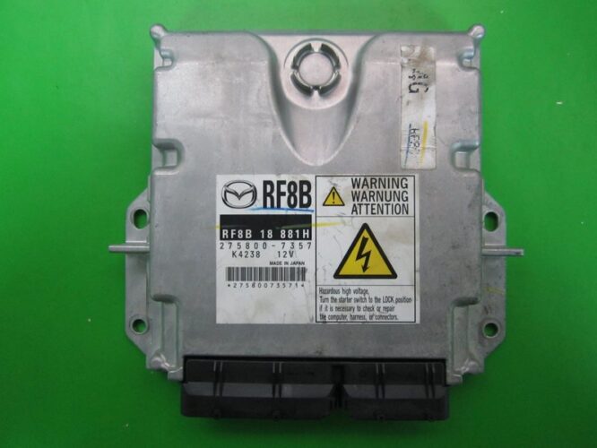 ECU Engine Control Unit Mazda 3 2.0D RF8B18881H 275800-7357 RF8B-0