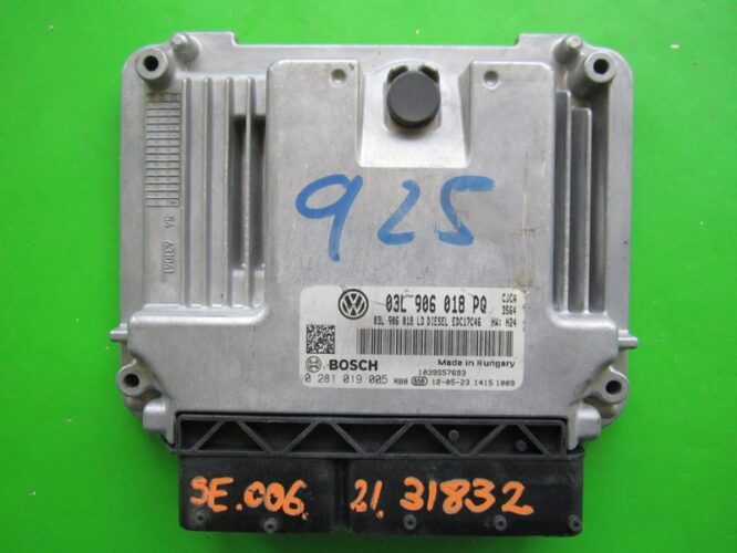 ECU Engine Control Unit Seat Exeo 2.0TDI 03L906018PQ 0281019005 EDC17C46-0