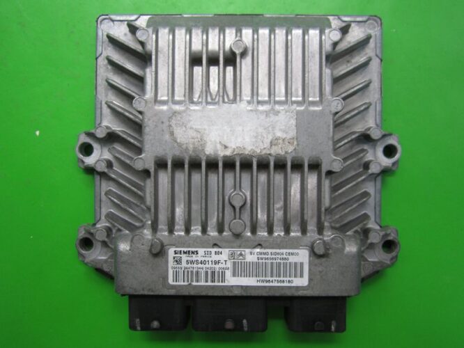 ECU Engine Control Unit Peugeot 1007 1.4HDI 9656974880 5WS40119F-T SID804-0