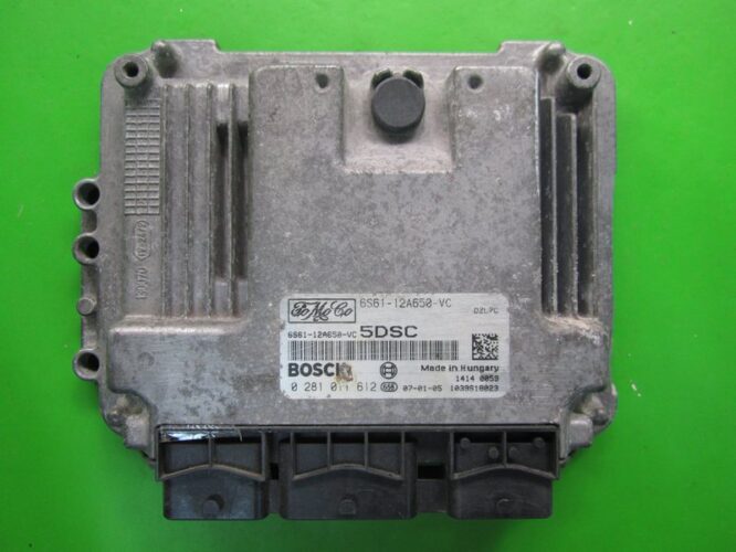 DEFECTIVE ECU Ford Fiesta 1.6TDCI 6S61-12A650-VC 0281011612-0
