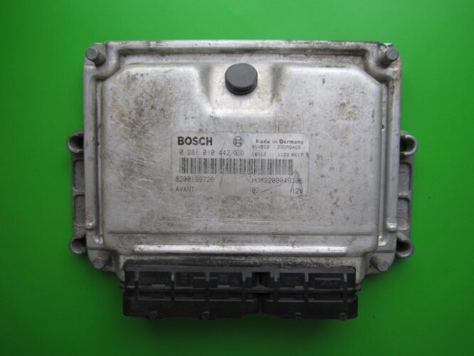 Defective ECU ECU Renault Megane 1.9DTI 8200199726 0281010442 EDC15VM-0