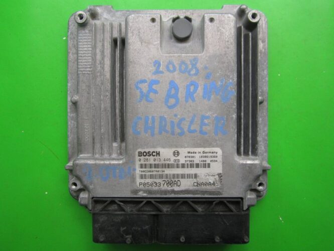 ECU Engine Control Unit Chrysler Sebring 2.0 TDI P05033700AD 0281013446 EDC16U31-0