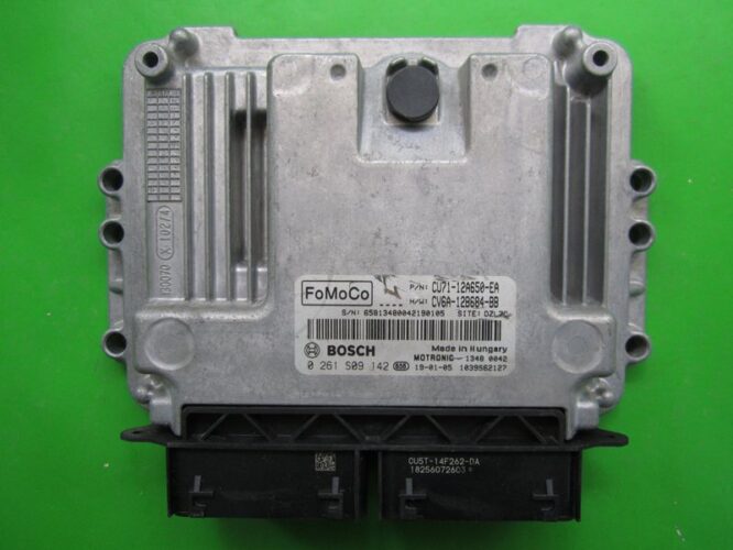 ECU Engine Control Unit Ford C-Max 1.0 CU71-12A650-EA 0261S09142 MED17.0.1-0
