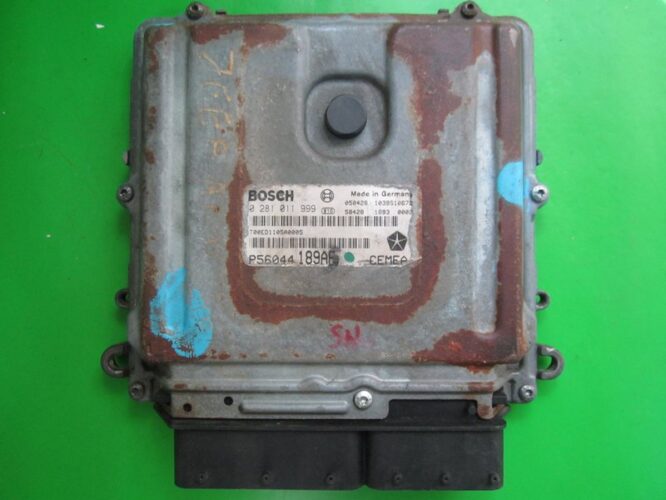 ECU Engine Control Unit Jeep Grand Cherokee 3.0CRD P56044189AE 0281011999 EDC16CP31-0