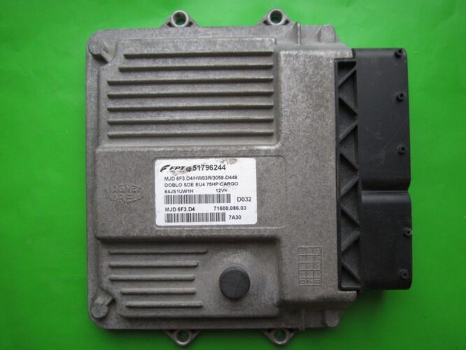 Defective Ecu Fiat Doblo 1.3JTD 51796244 6F3.D4-0