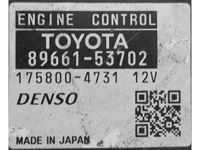 ECU Engine Control Unit Lexus IS 2.2 89661-53702 175800-4731-0