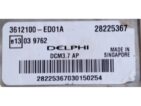 ECU Engine Control Unit Great Wall Wingle 3 3612100-ED01A 28225367 DCM3.7AP-0