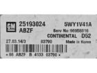 ECU Engine Control Unit Chevrolet Spark 25193024 5WY1V41A CONTINENTAL D52-0