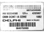 ECU Engine Control Unit Peugeot Expert 2.0HDI 9833346580 42026887 DCM7.1A-0