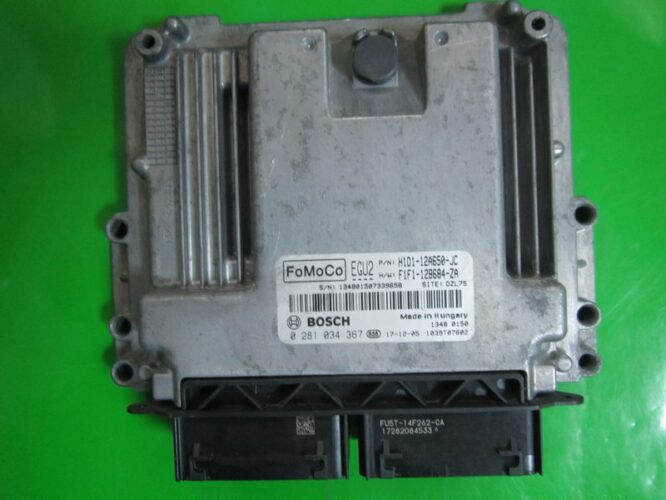 ECU Engine Control Unit Ford C-Max 1.5TDCI H1D1-12A650-JC 0281034367 EDC17C70-0