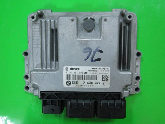 ECU Engine Control Unit Mini Cooper 1.6 DME7638322 0261S07955 MEV17.2.2-0